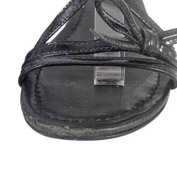 Prada Sport Women Black Wedge Sandal 36 Strappy Gorpcore Minimalist Quiet Luxury - Picture 7 of 16
